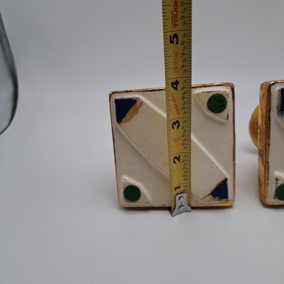 Wheeping Gold Tapered Short Candle Holders - Picture 7 of 11